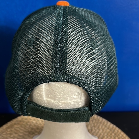NWOT Men’s Top of the World Miami Hurricanes Zephyr Spellout Logo SnapBack Hat - Picture 7 of 7